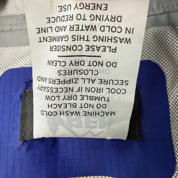 REI Co-op Rain Jacket Kids 8 Blue Hooded Waterproof Outdoor Gorpcore - Picture 7 of 9